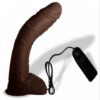 Big Bent 10 Dildo Suction Cup Chocolate Dong Vibrator