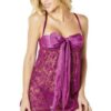Amaranth Functional Tie Babydoll Amaranth Functional Tie Babydoll