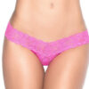 Hot Pink Lace Thong