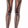Net Leg Bone Thigh Highs Stockings Lingerie a person's legs wearing fishnet tights